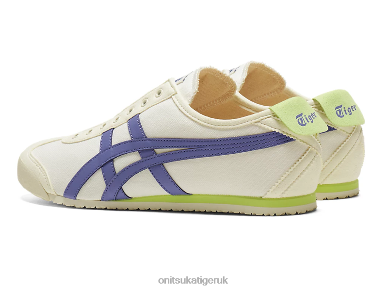 Unisex MEXICO 66 SLIP-ON XTBPR44 Shoes Onitsuka Tiger Cream/Ultramarine Blue