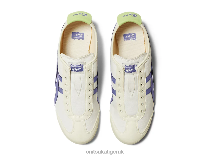 Unisex MEXICO 66 SLIP-ON XTBPR44 Shoes Onitsuka Tiger Cream/Ultramarine Blue