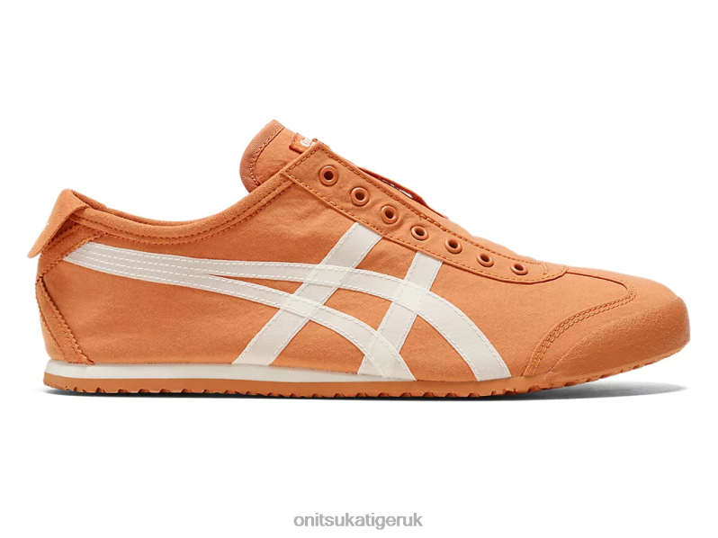 Unisex MEXICO 66 SLIP-ON XTBPR8 Shoes Onitsuka Tiger Rust Orange/Cream