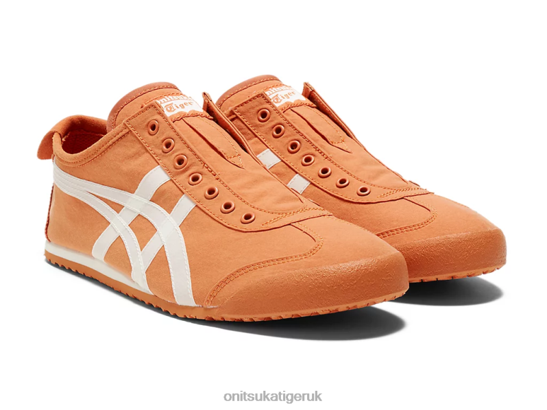 Unisex MEXICO 66 SLIP-ON XTBPR8 Shoes Onitsuka Tiger Rust Orange/Cream