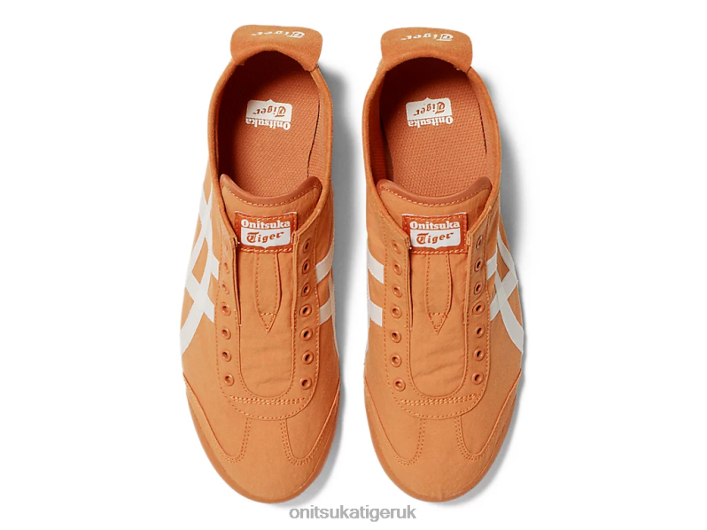 Unisex MEXICO 66 SLIP-ON XTBPR8 Shoes Onitsuka Tiger Rust Orange/Cream