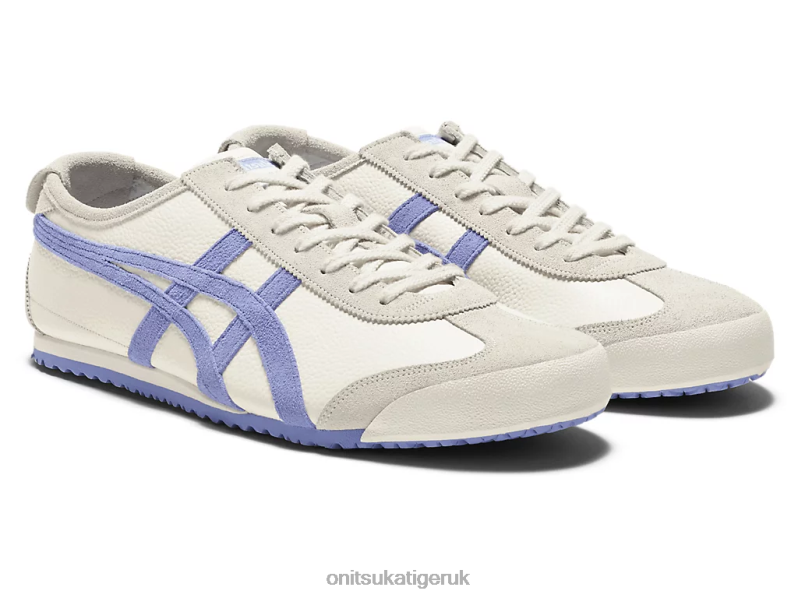 Unisex MEXICO 66 VIN XTBPR82 Shoes Onitsuka Tiger Cream/Violet Storm