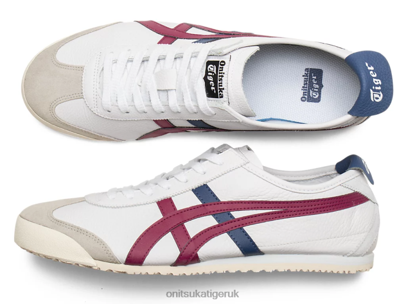 Unisex MEXICO 66 XTBPR131 Shoes Onitsuka Tiger White/Dried Berry