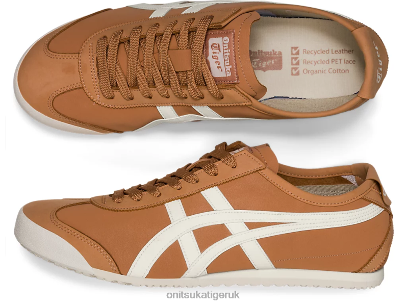 Unisex MEXICO 66 XTBPR145 Shoes Onitsuka Tiger Sand Red/Cream