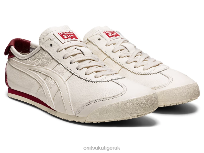 Unisex MEXICO 66 XTBPR166 Shoes Onitsuka Tiger Cream/Beet Juice