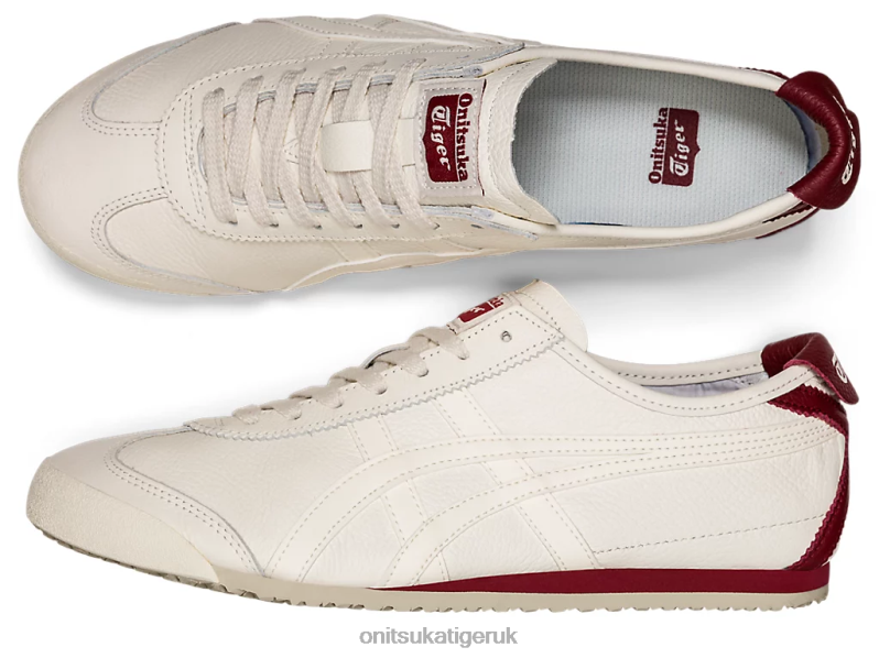 Unisex MEXICO 66 XTBPR166 Shoes Onitsuka Tiger Cream/Beet Juice