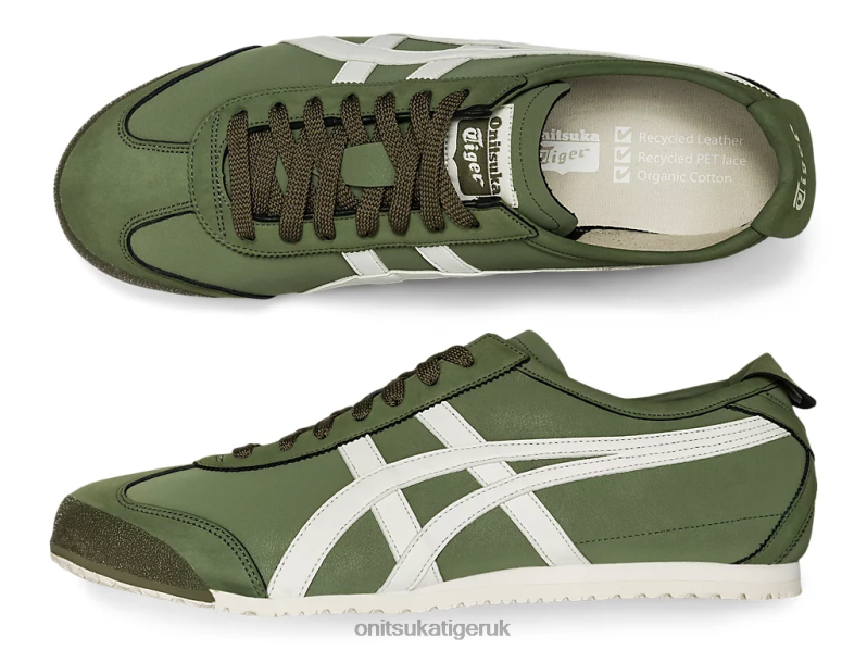 Unisex MEXICO 66 XTBPR260 Shoes Onitsuka Tiger Mantle Green/Cream