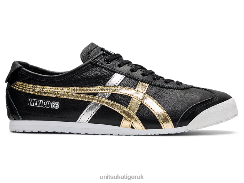 Unisex MEXICO 66 XTBPR357 Shoes Onitsuka Tiger Black/Gold