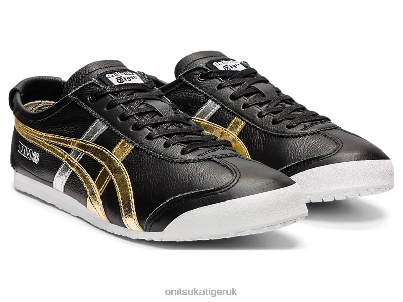 Unisex MEXICO 66 XTBPR357 Shoes Onitsuka Tiger Black/Gold
