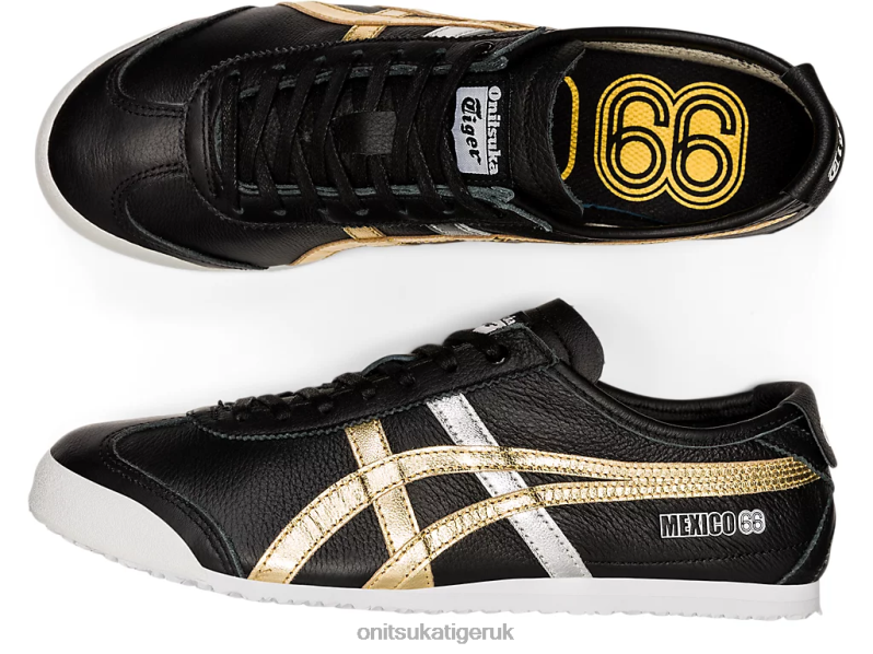 Unisex MEXICO 66 XTBPR357 Shoes Onitsuka Tiger Black/Gold