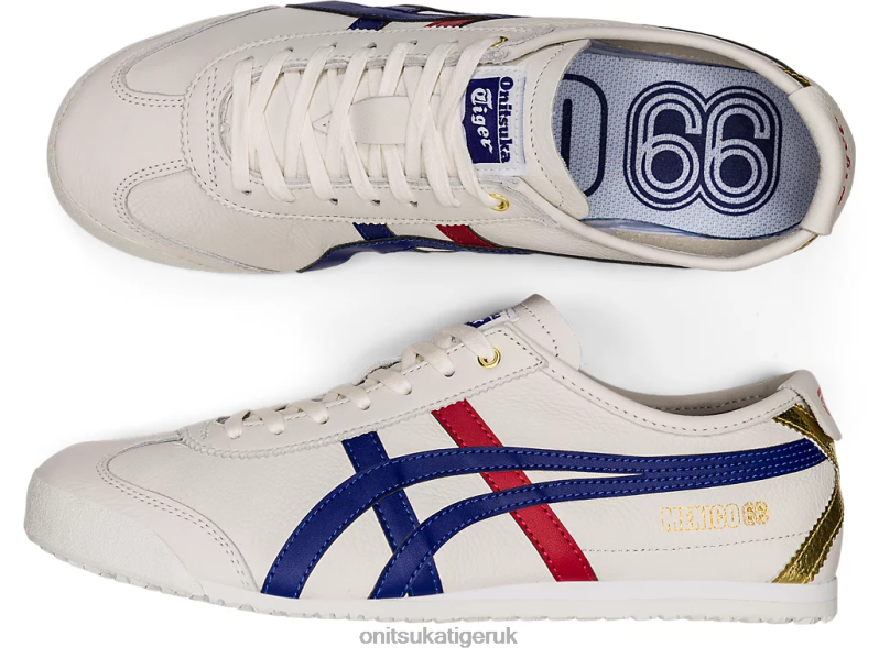 Unisex MEXICO 66 XTBPR363 Shoes Onitsuka Tiger White/Dark Blue