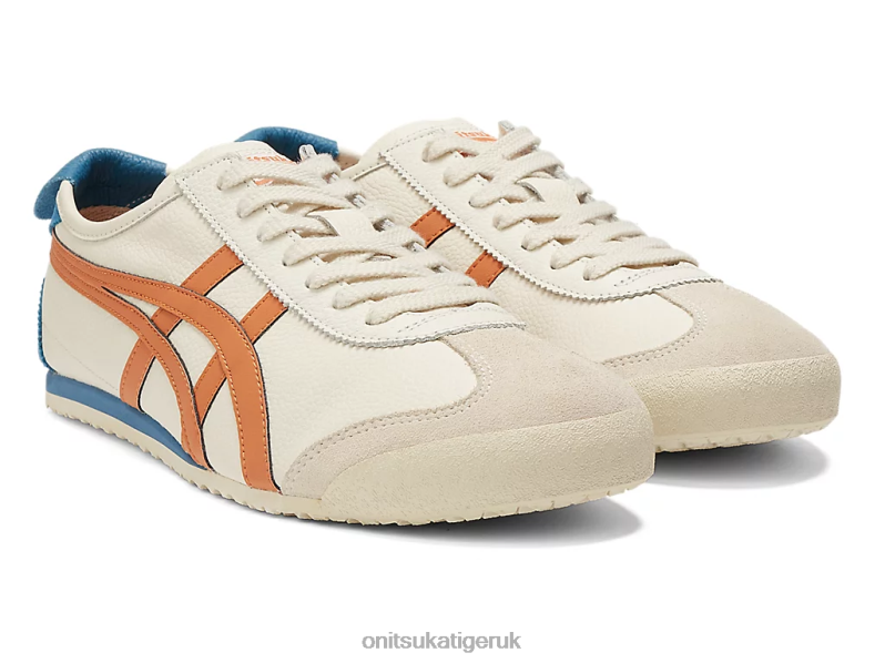 Unisex MEXICO 66 XTBPR55 Shoes Onitsuka Tiger Cream/Rust Orange