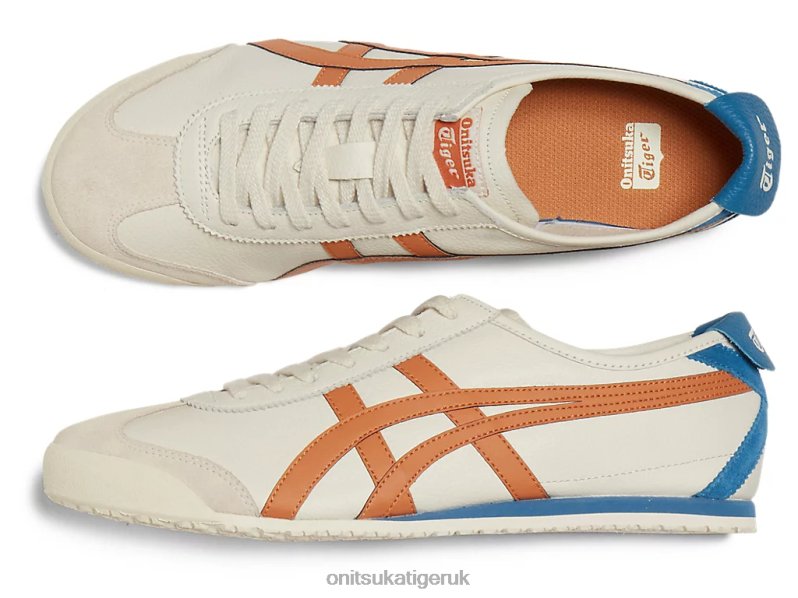 Unisex MEXICO 66 XTBPR55 Shoes Onitsuka Tiger Cream/Rust Orange