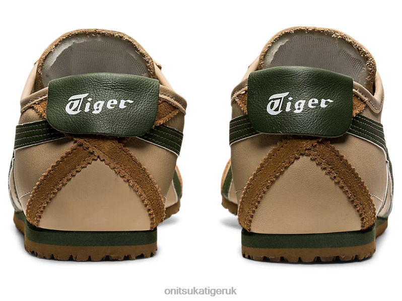 Unisex MEXICO 66 XTBPR5 Shoes Onitsuka Tiger Beige/Grass Green