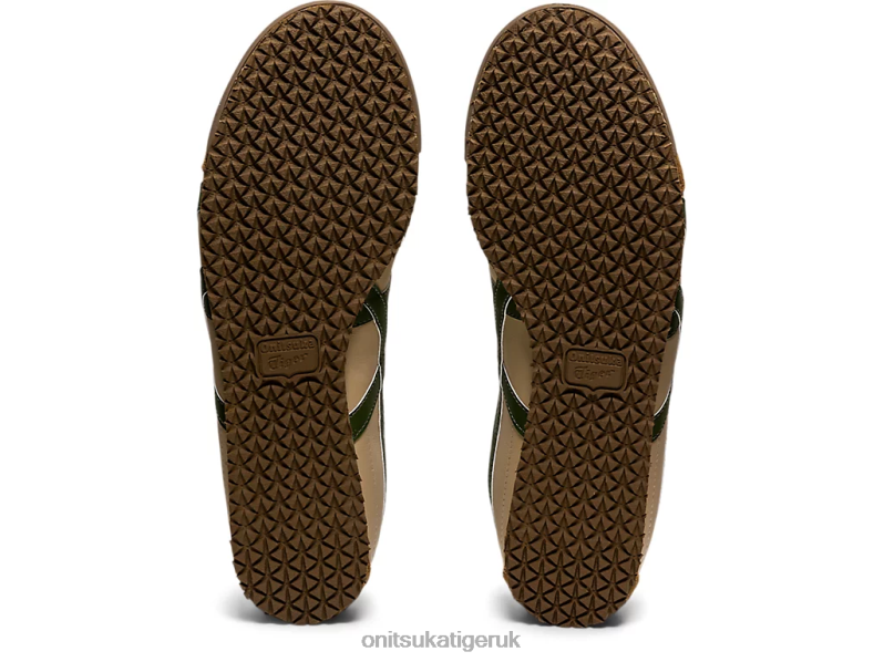 Unisex MEXICO 66 XTBPR5 Shoes Onitsuka Tiger Beige/Grass Green