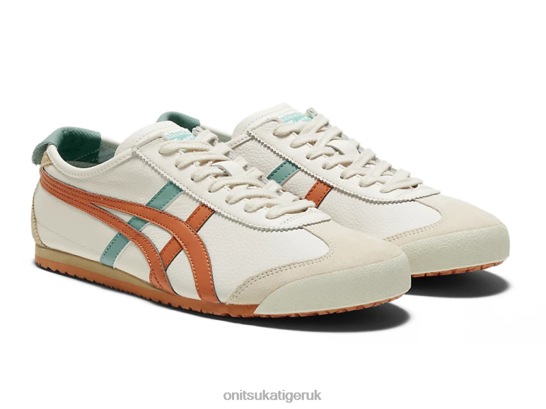 Unisex MEXICO 66 XTBPR86 Shoes Onitsuka Tiger Cream/Piquant Orange