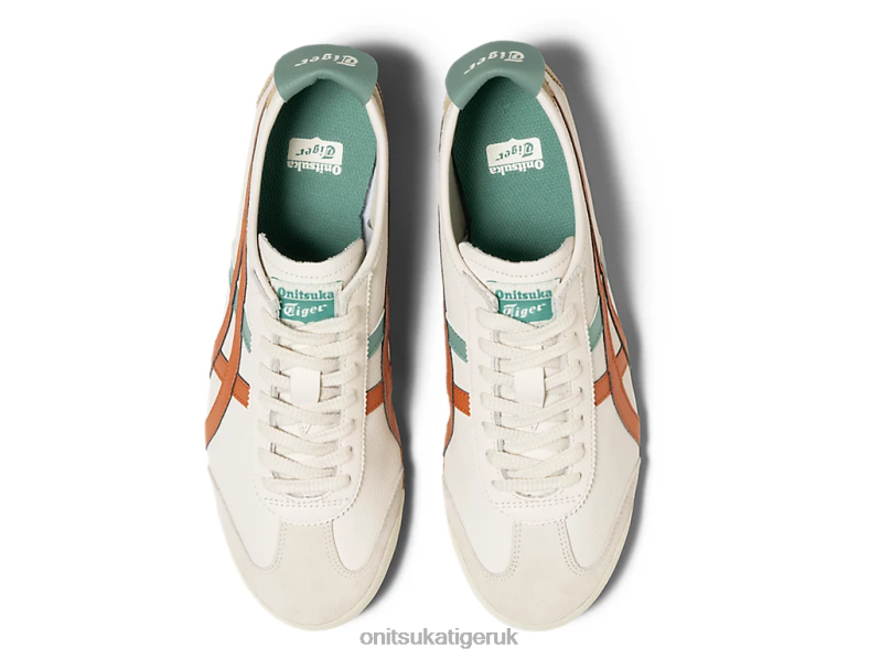 Unisex MEXICO 66 XTBPR86 Shoes Onitsuka Tiger Cream/Piquant Orange