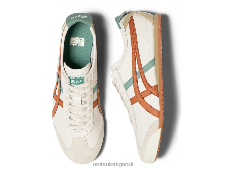 Unisex MEXICO 66 XTBPR86 Shoes Onitsuka Tiger Cream/Piquant Orange