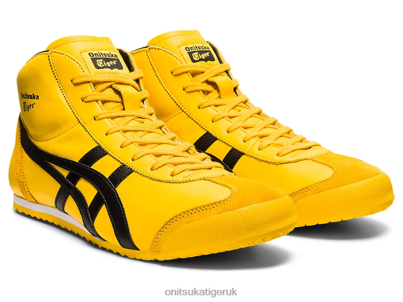Unisex MEXICO MID RUNNER XTBPR276 Shoes Onitsuka Tiger Tai Chi Yellow/Black