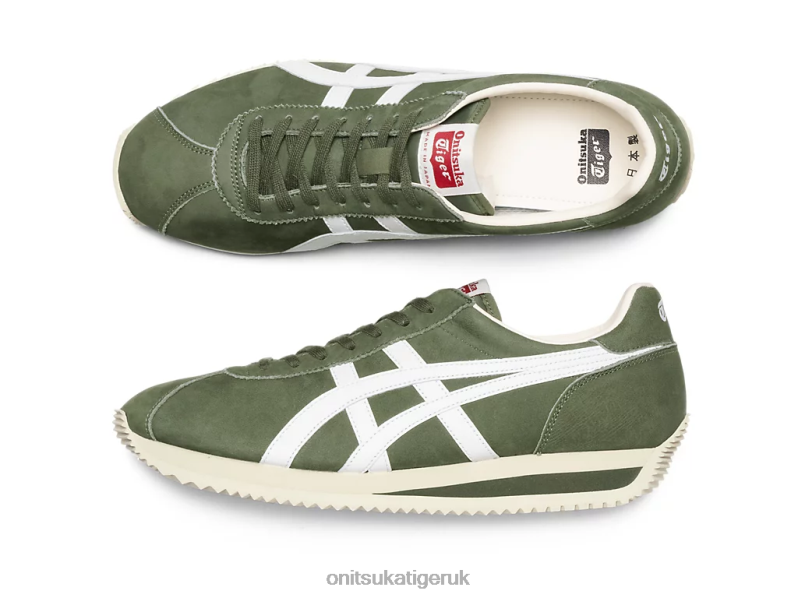Unisex MOAL 77 NM XTBPR173 Shoes Onitsuka Tiger Bronze Green/White