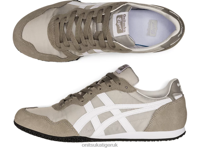 Unisex SERRANO XTBPR195 Shoes Onitsuka Tiger Oyster Grey/White