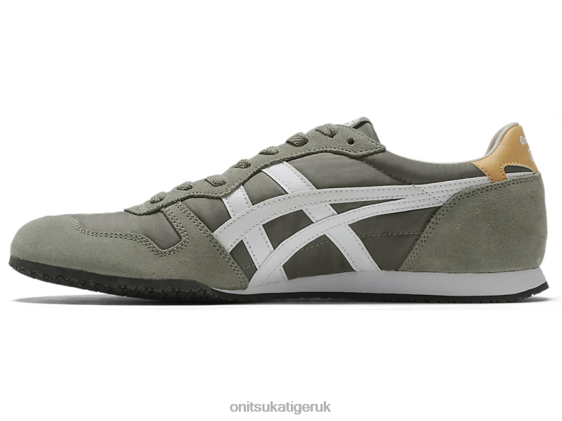Unisex SERRANO XTBPR76 Shoes Onitsuka Tiger Burnt Olive/White