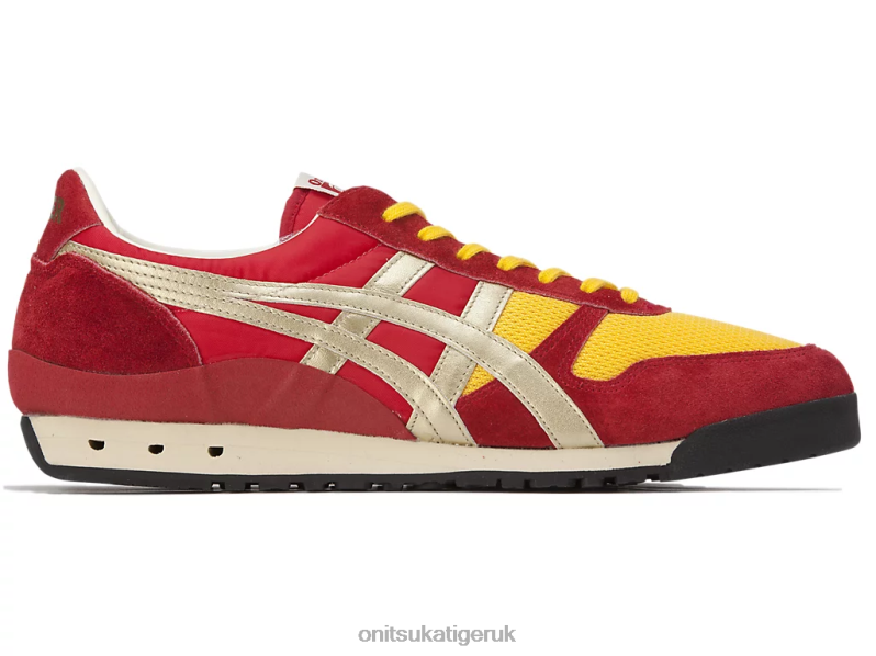 Unisex ULTIMATE 81 NM XTBPR60 Shoes Onitsuka Tiger Classic Red/Pure Gold