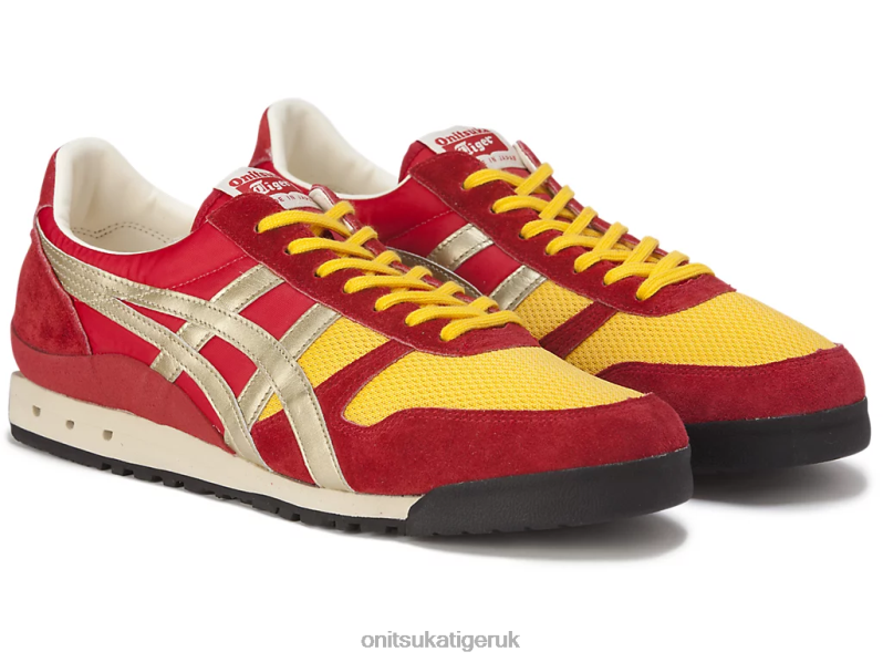 Unisex ULTIMATE 81 NM XTBPR60 Shoes Onitsuka Tiger Classic Red/Pure Gold