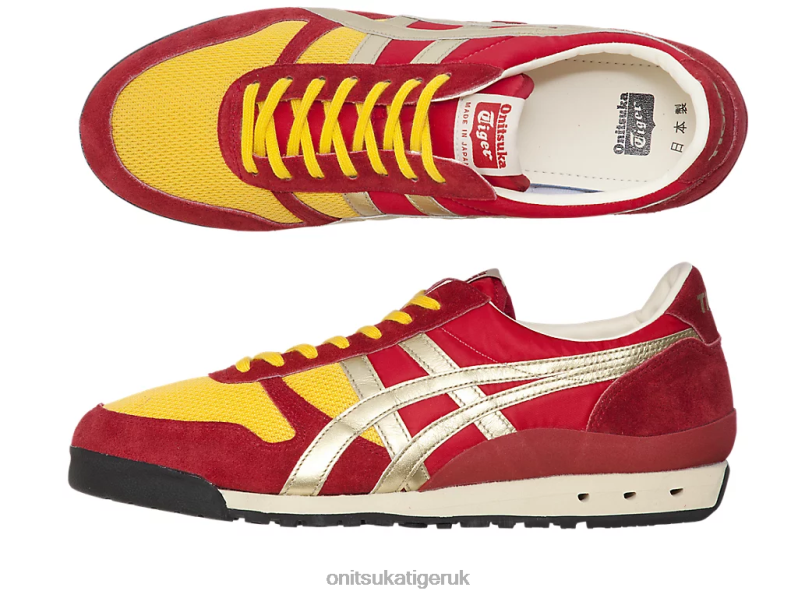 Unisex ULTIMATE 81 NM XTBPR60 Shoes Onitsuka Tiger Classic Red/Pure Gold