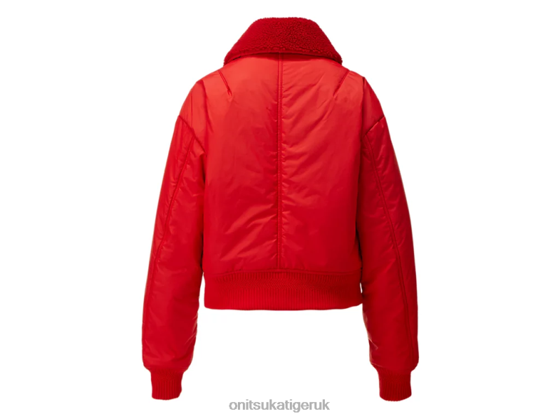 Women WS BLOUSON XTBPR603 Clothing Onitsuka Tiger Red