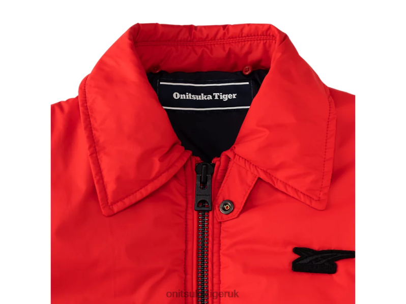 Women WS BLOUSON XTBPR603 Clothing Onitsuka Tiger Red