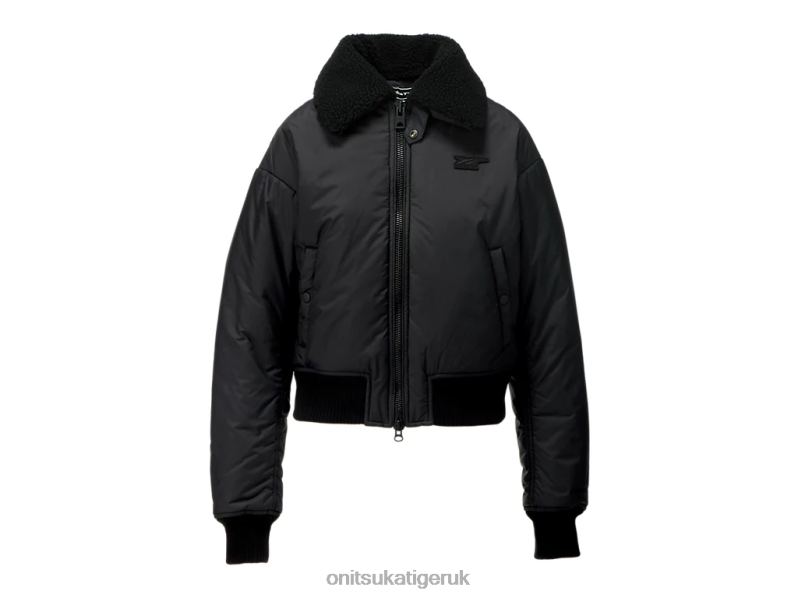 Women WS BLOUSON XTBPR604 Clothing Onitsuka Tiger Black
