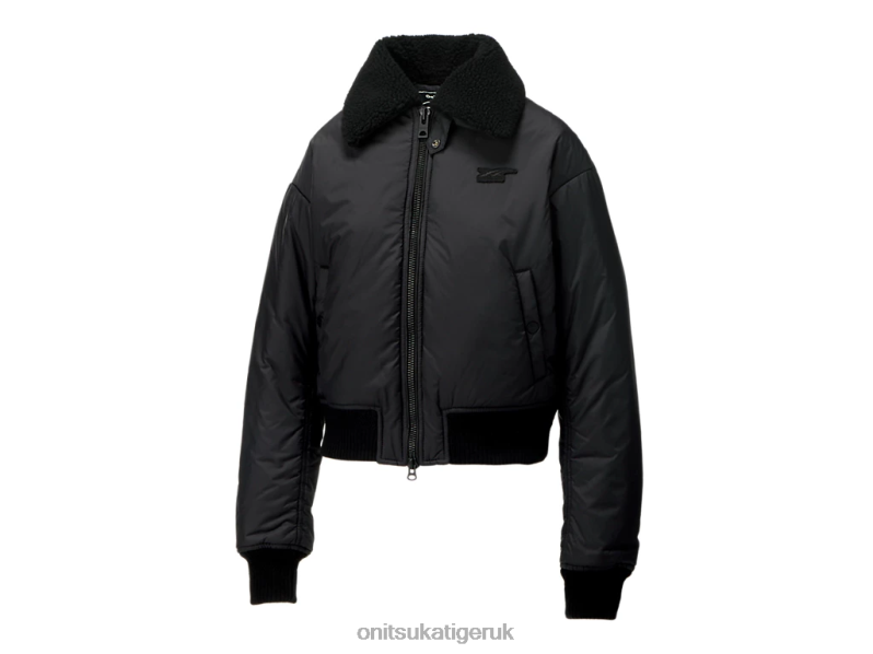 Women WS BLOUSON XTBPR604 Clothing Onitsuka Tiger Black