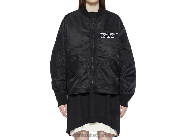 Women WS BOMBER JACKET XTBPR595 Clothing Onitsuka Tiger Black