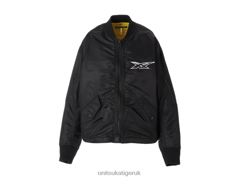 Women WS BOMBER JACKET XTBPR595 Clothing Onitsuka Tiger Black