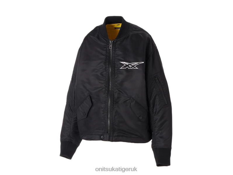 Women WS BOMBER JACKET XTBPR595 Clothing Onitsuka Tiger Black
