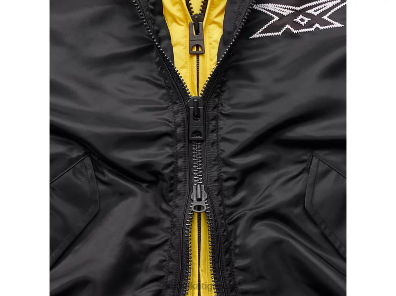 Women WS BOMBER JACKET XTBPR595 Clothing Onitsuka Tiger Black