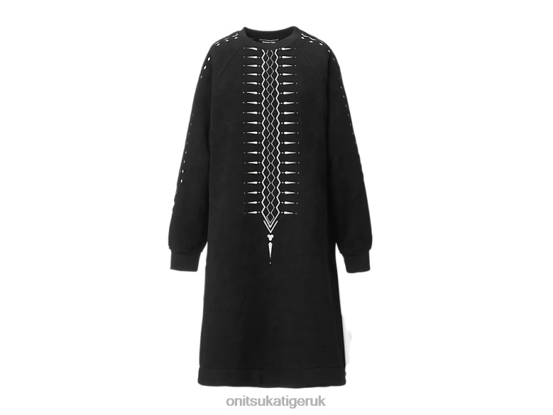 Women WS DRESS XTBPR608 Clothing Onitsuka Tiger Black/White