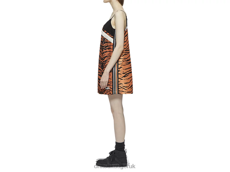 Women WS DRESS XTBPR614 Clothing Onitsuka Tiger Brown/Black
