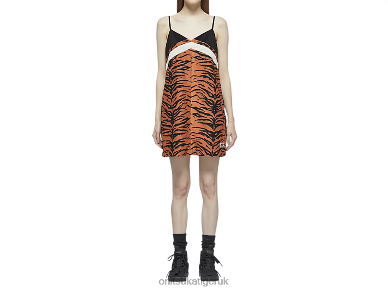 Women WS DRESS XTBPR614 Clothing Onitsuka Tiger Brown/Black