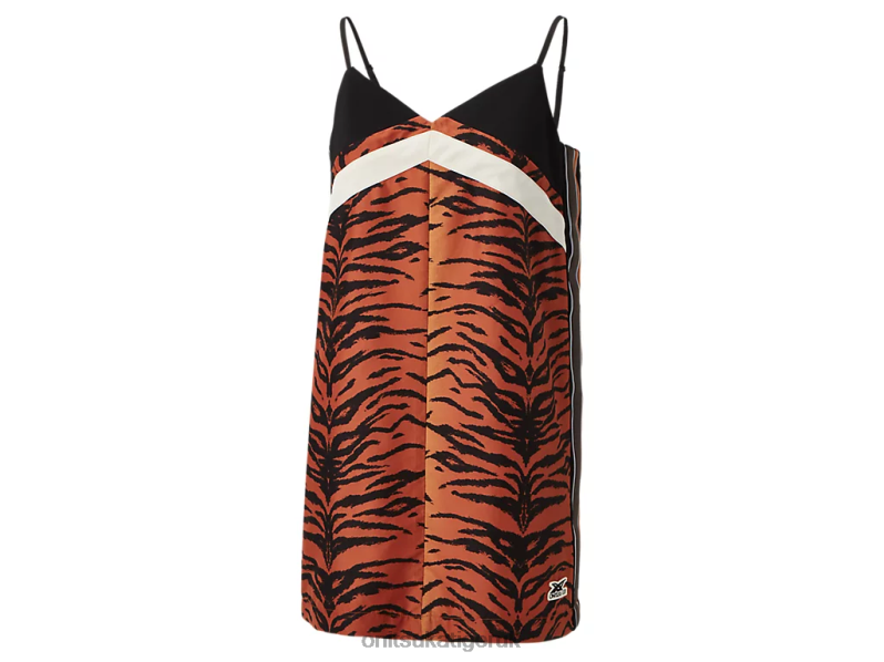 Women WS DRESS XTBPR614 Clothing Onitsuka Tiger Brown/Black