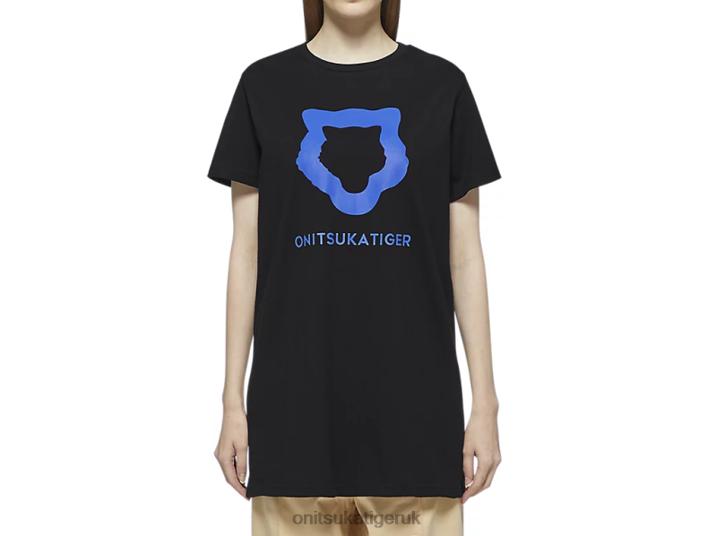Women WS GRAPHIC TEE XTBPR612 Clothing Onitsuka Tiger Black