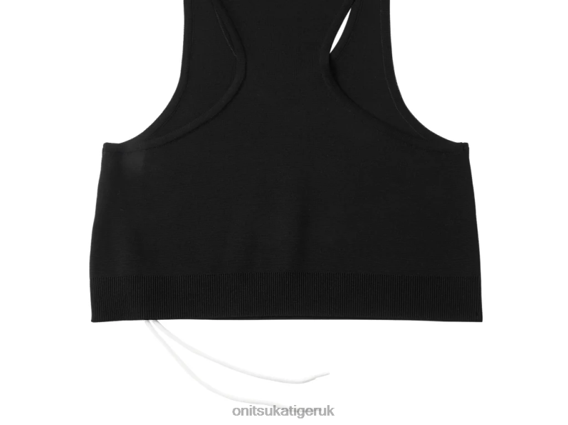 Women WS KNIT TANK TOP XTBPR590 Clothing Onitsuka Tiger Black