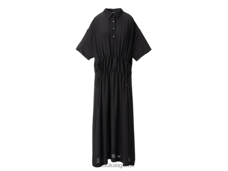 Women WS LONG DRESS XTBPR599 Clothing Onitsuka Tiger Black