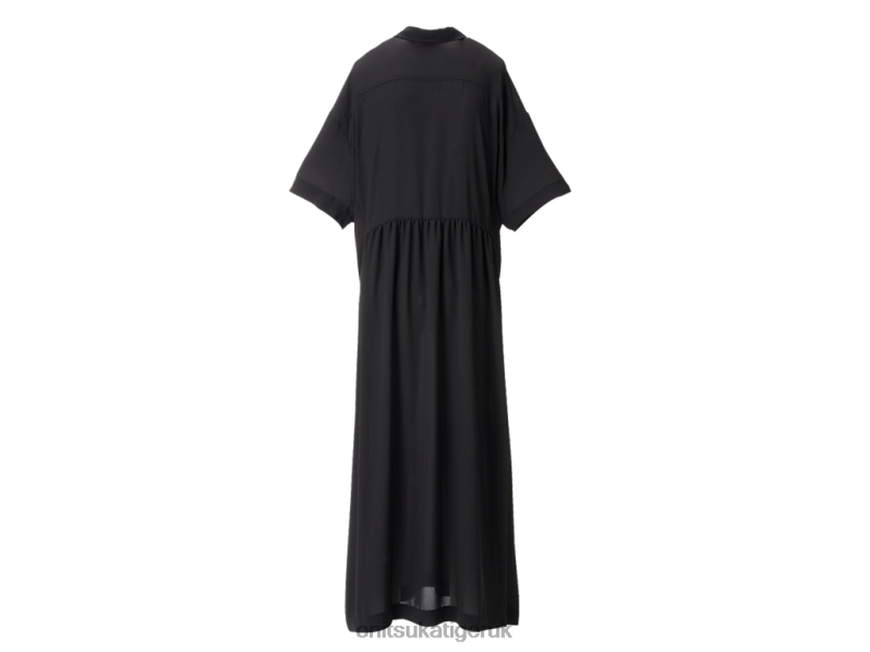 Women WS LONG DRESS XTBPR599 Clothing Onitsuka Tiger Black