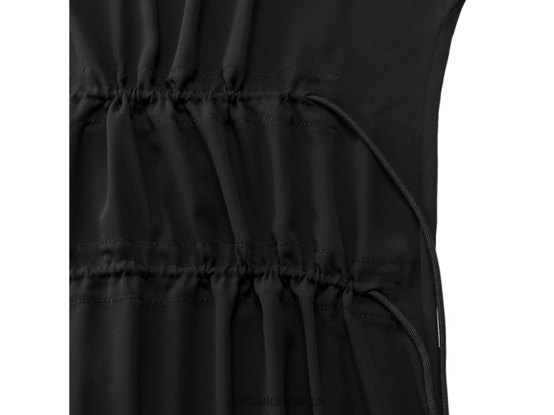 Women WS LONG DRESS XTBPR599 Clothing Onitsuka Tiger Black