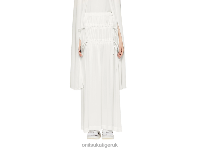 Women WS LONG SKIRT XTBPR585 Clothing Onitsuka Tiger White