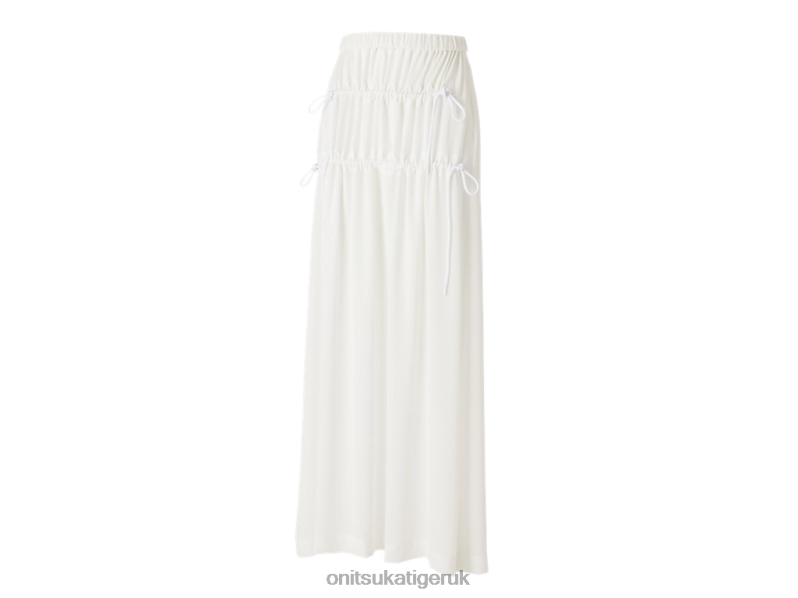 Women WS LONG SKIRT XTBPR585 Clothing Onitsuka Tiger White