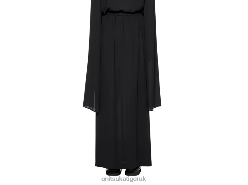 Women WS LONG SKIRT XTBPR596 Clothing Onitsuka Tiger Black