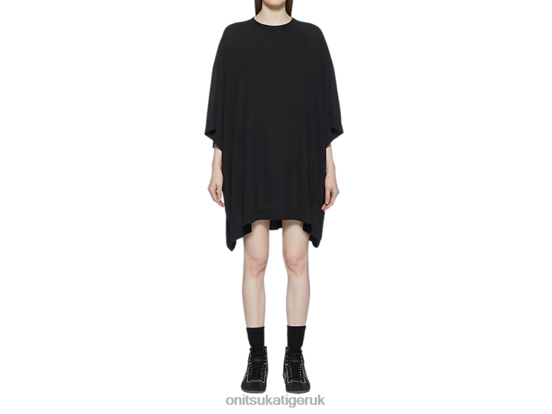 Women WS MINI DRESS XTBPR586 Clothing Onitsuka Tiger Black